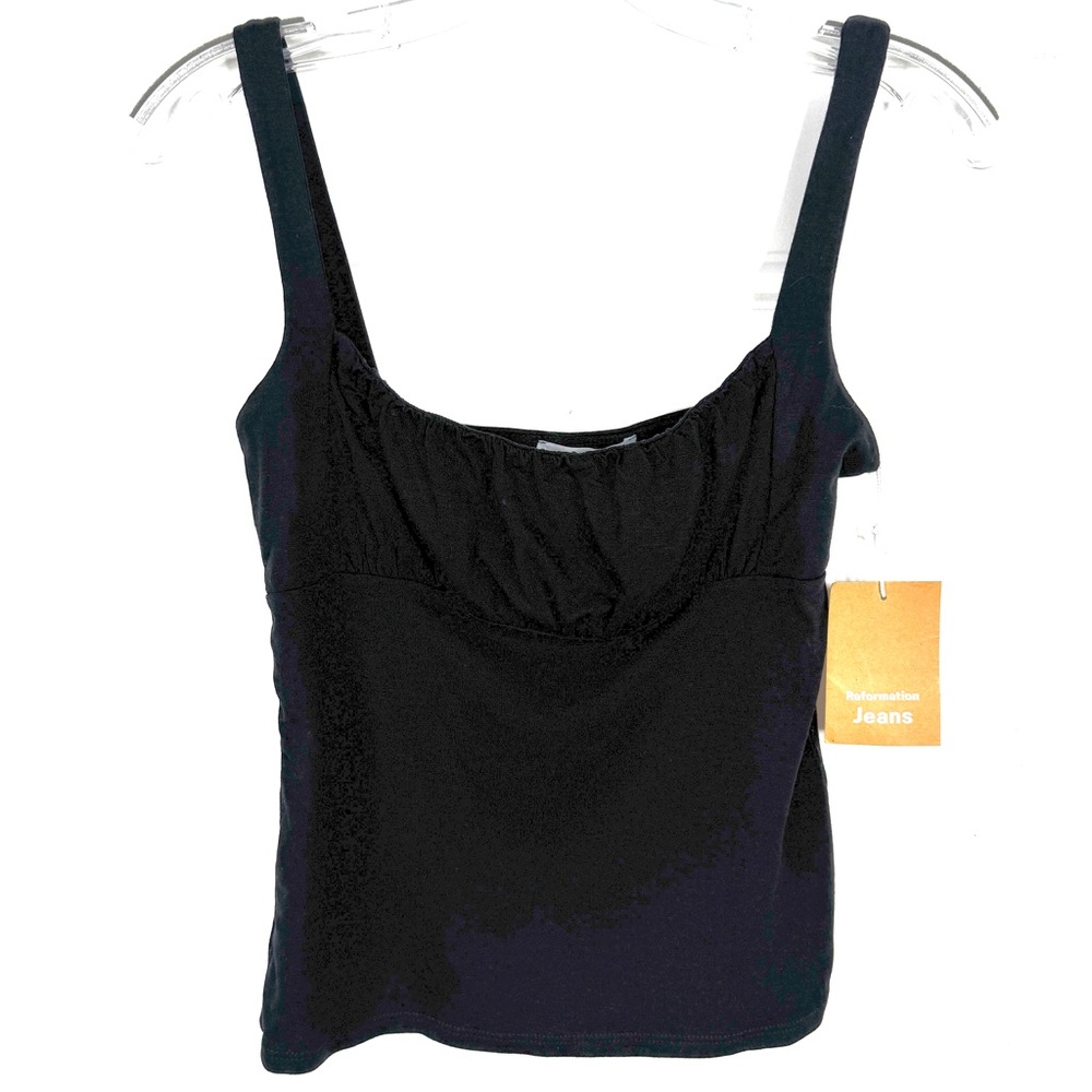 REFORMATION Jeans NEW Nelly Tank Top Camisole Cami Size S Black NEW With Tag
